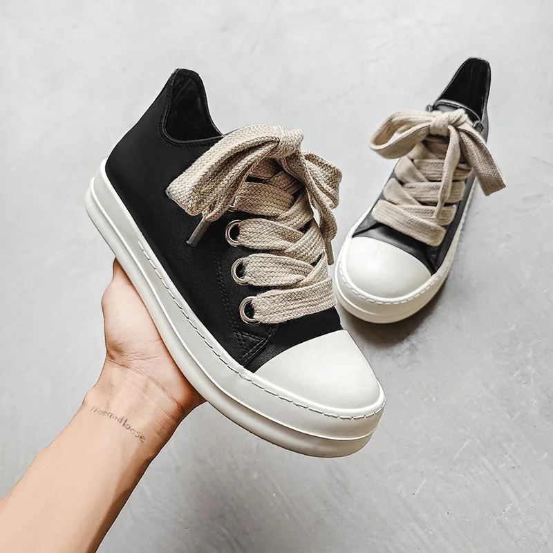 High Quality Luxury Custom LOGO Leather Sneakers Men Manufacturers