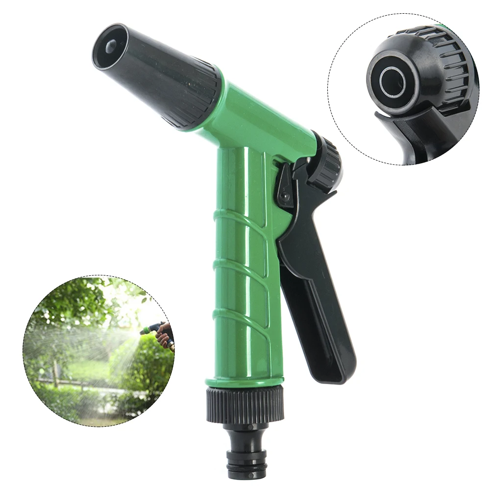 High pressure hose adjustable spray patterns for watering plants washing cars abs water spray garden hose nozzle