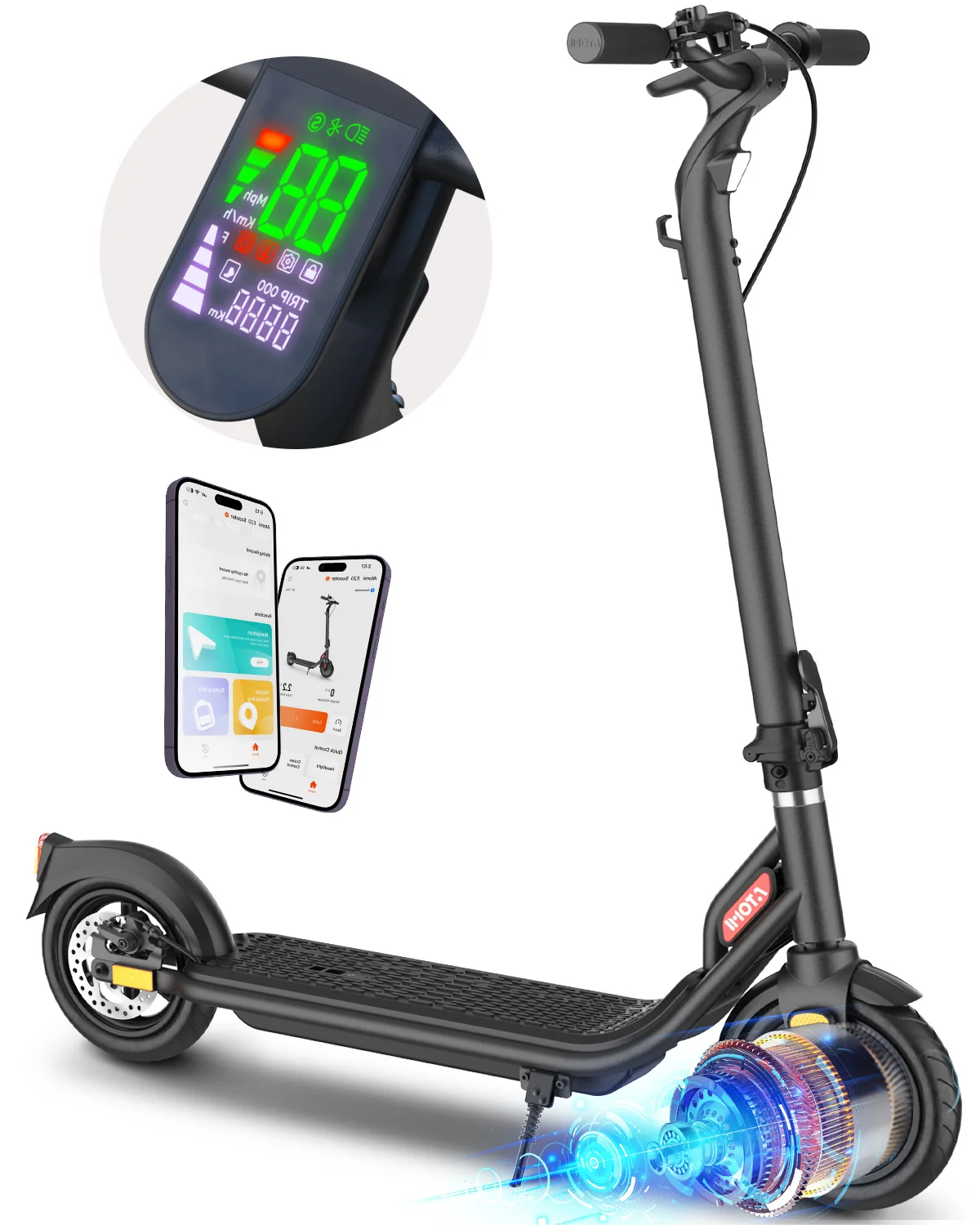 US EU Warehouse Off Road Trottinette Patinete Free Shipping Patinete Electrico APP Trotinette Electrique Electric Scooters Adult