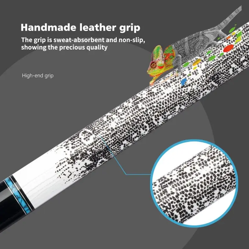 KONLLEN Cue Stick Billiard Carbon 12.5mm Ebony Butt Turquoise Ring True Inlay Cues Pool