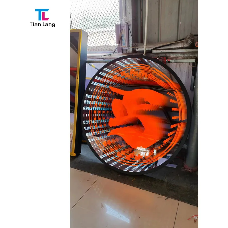 High Quality Cheap OEM ODM Factory Mirror 3D LED Abyss Mirror NEON Abyssal Magic Mirror