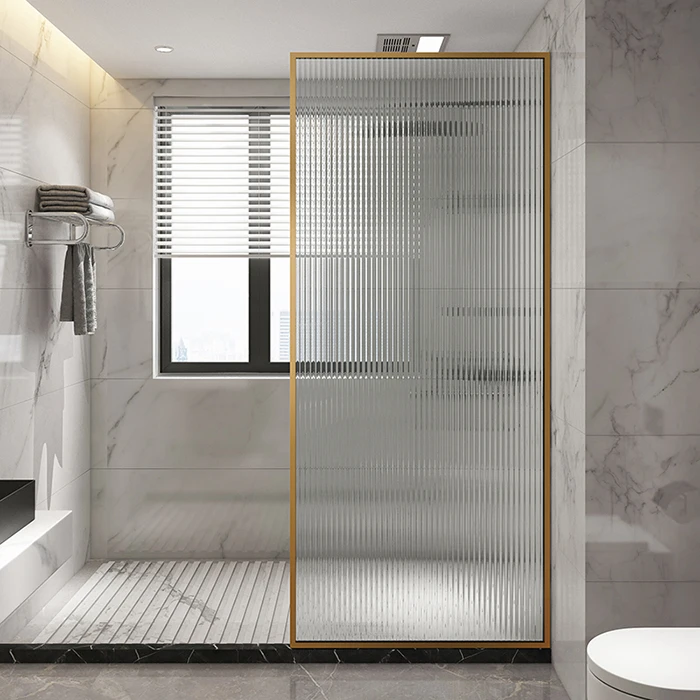 Semi-Frameless Sliding Shower Door in Brushed Nickel