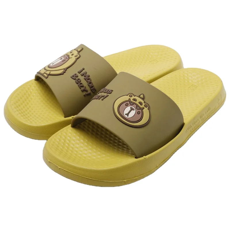 OEM/ODM man casual indoor cheap EVA slides custom logo PVC upper sandals wholesale yezzys slide for mens