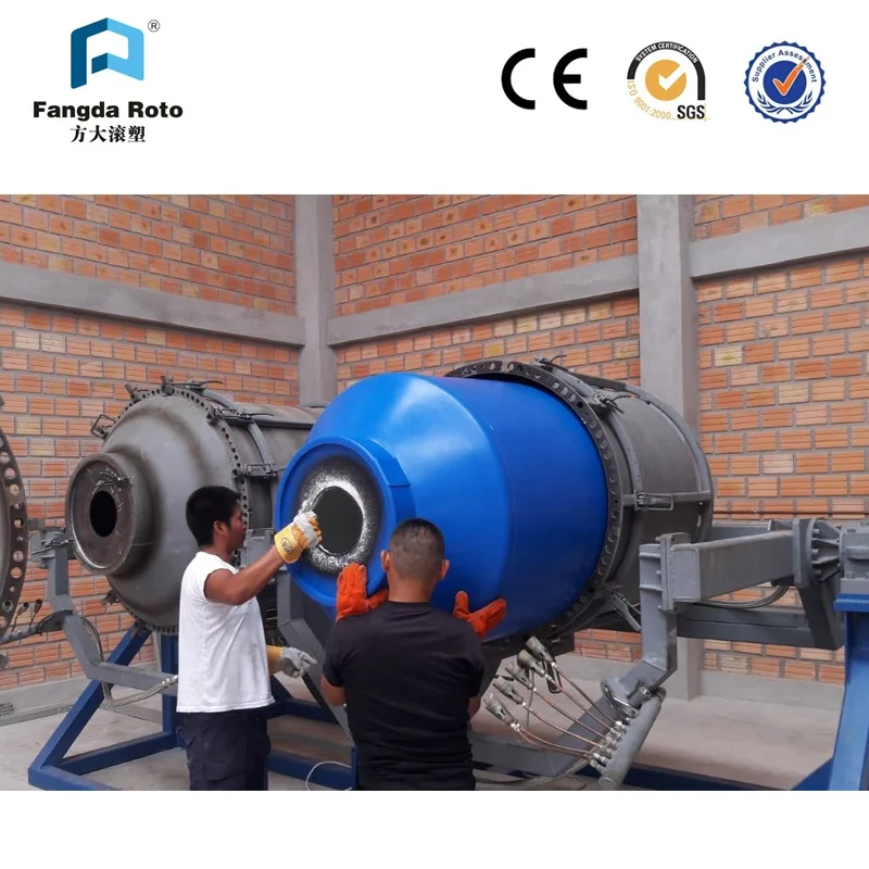 Plastic Water Storage Tanks Making Machine Rock N Roll Rotational Moulding Machines