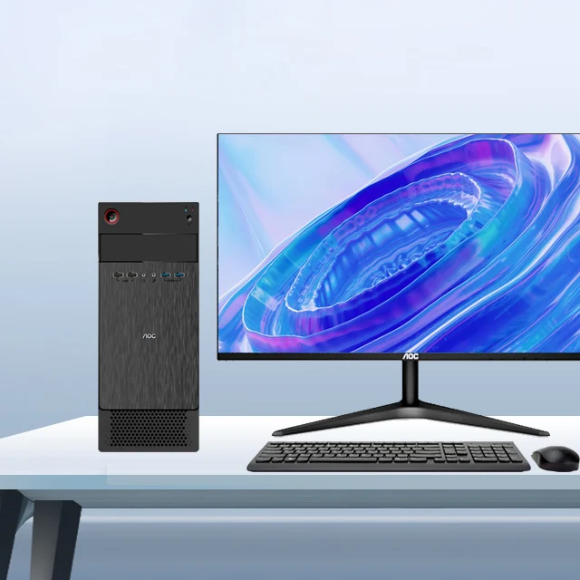 Игровая установка и полный комплект ПК, процессор, настольный компьютер, windows 11, монитор, светодиодный экран, настольные компьютеры
