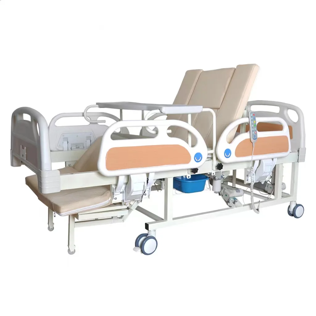 High Quality ABS Panel Electric Home Care Nursing Hospital Folding Bed For Patient or Disable Elder People or Adults