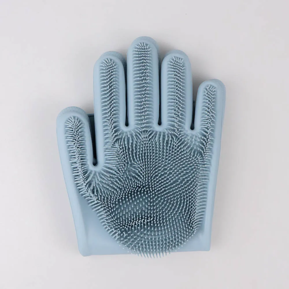 Xiaomi Mijia JJ Brush Wash Gloves Magic Silicone Brush Washing Gloves HH674 waterproof gloves- DT-KTKTG-Bu