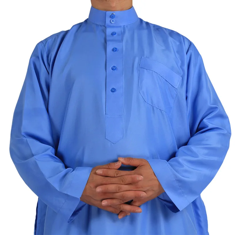 Арабская мужская одежда Daffah Thobes однотонный кафтан мужской таоб мусульманский
