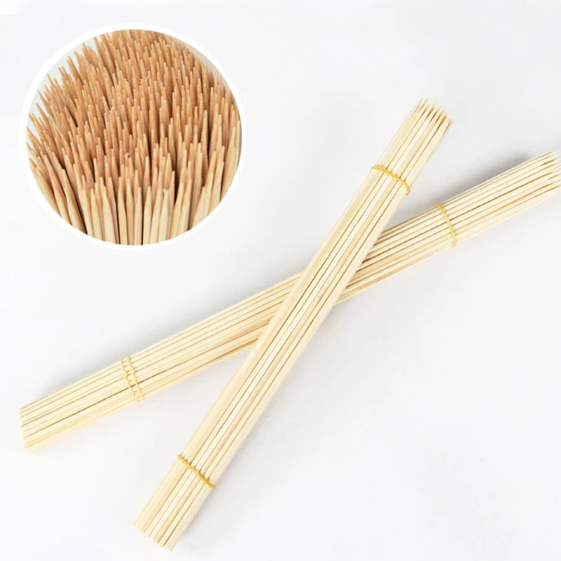 Sharp Point Mao Material Skewers Bamboo Bbq Meat Guangzhou Bamboo Stick Long Disposable Bamboo Sticks