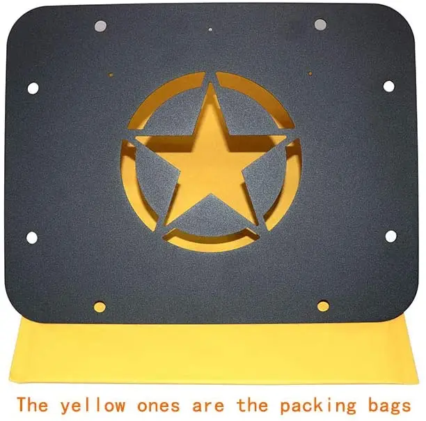 High-quality Spare Tire Carrier Delete Filler Plate Tailgate Plate Cover Tailgate Filler Plate for Jeep Wrangler Jk 07-17/2door