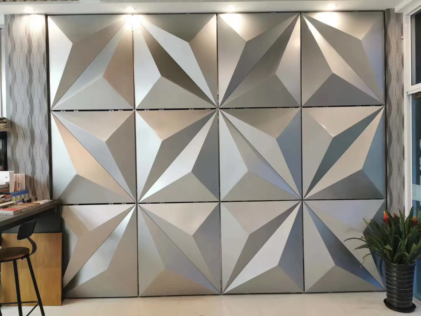 
PVDF Aluminum 3D Wall Cladding for Facade Decoration 