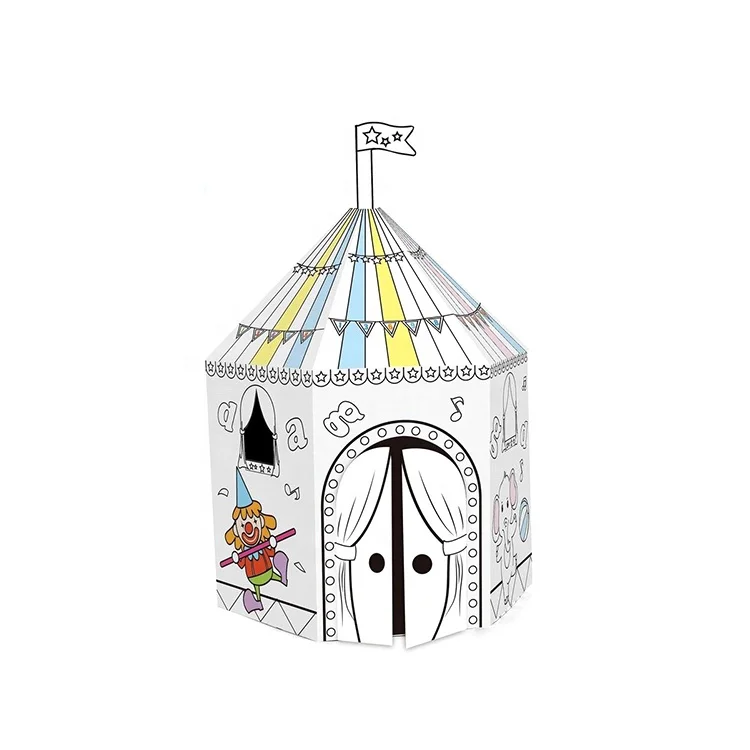 3d Diy Kids Art Crafts Paper Coloring Painting House Car Child Drawing Educational Toys For Children Toy