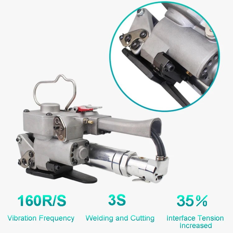 Portable Pneumatic Automatic XQD-19 Pet Brick Aluminum Ingot Wood Bundle Strapping Machine