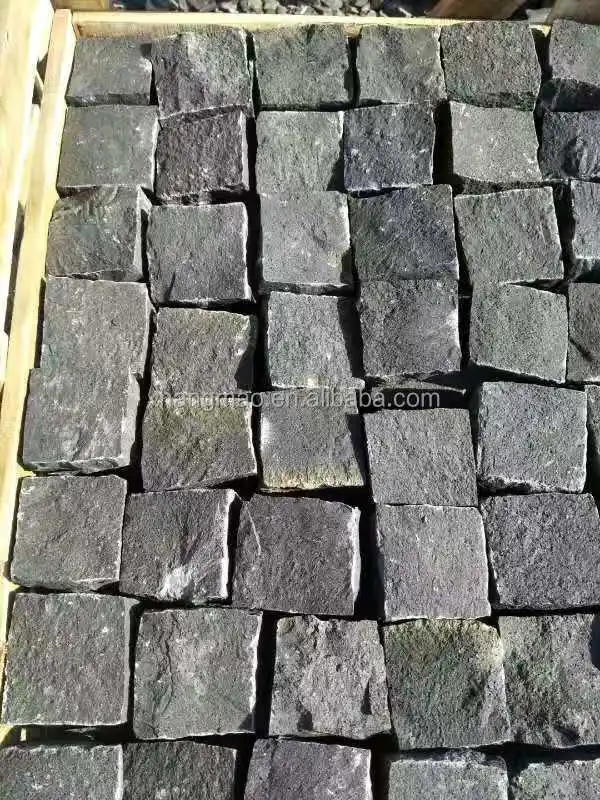 Chinese Cheap Road Nature Black Basalt  Pavers Outdoor