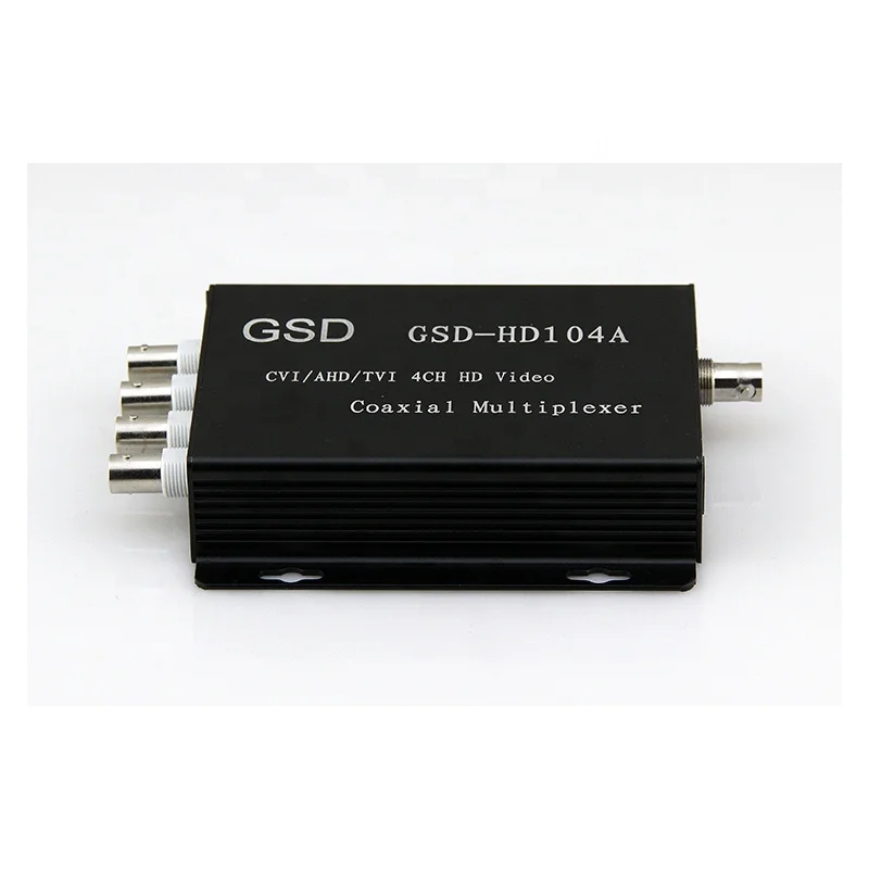 4 channel CCTV balun AHD/CVI/TVI video coaxial multiplexer