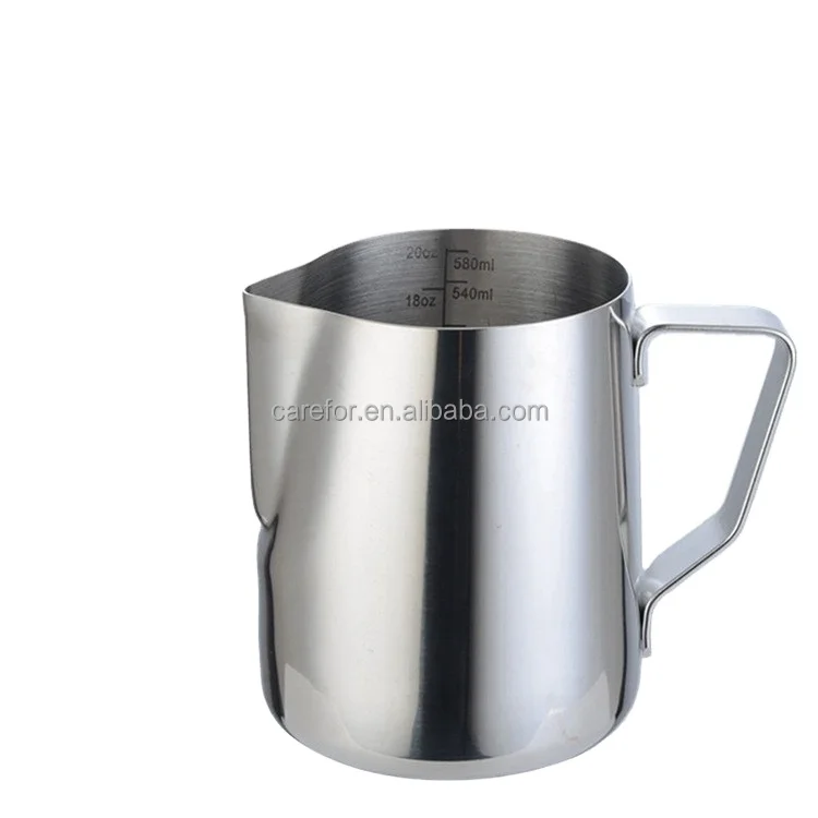 Coffee Shop Supplier Professional Coffee Accessory 12oz 20oz Customized Stainless Steel Steaming Milk Pitcher