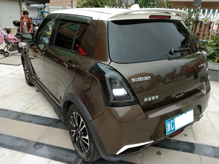 AKD Car Model For Swift 2004-2015 LED Dynamic Taillight Rear Fog Lamp Turn Signal Light Highlight Reversing and Brake Assembly