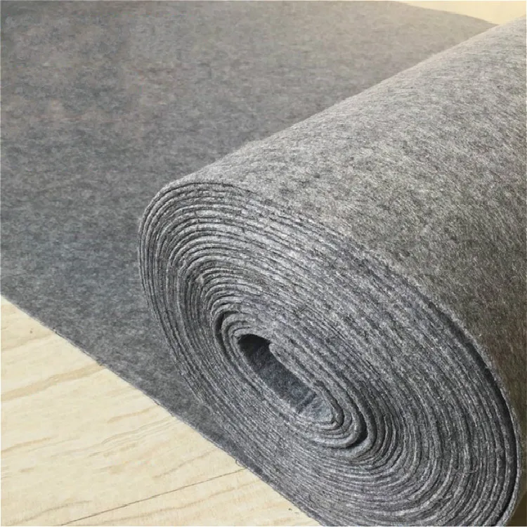 100% polyester felt non woven fabric rolls needled  stiffened felt color felt