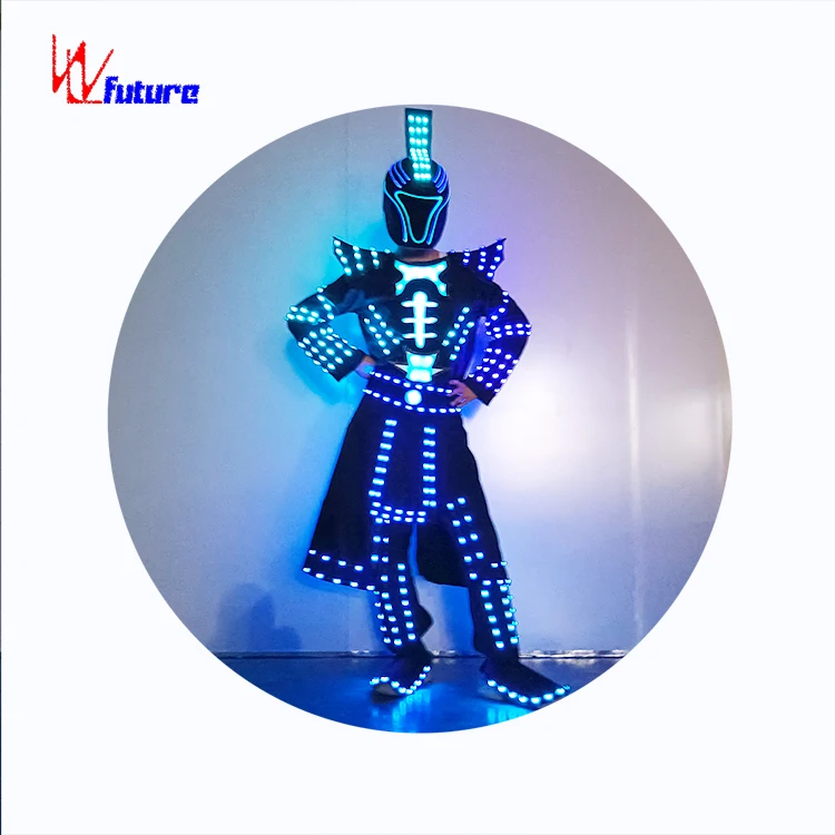 LED costume Warrior  Carnival  Luminous costume Show wear  costume adult suit