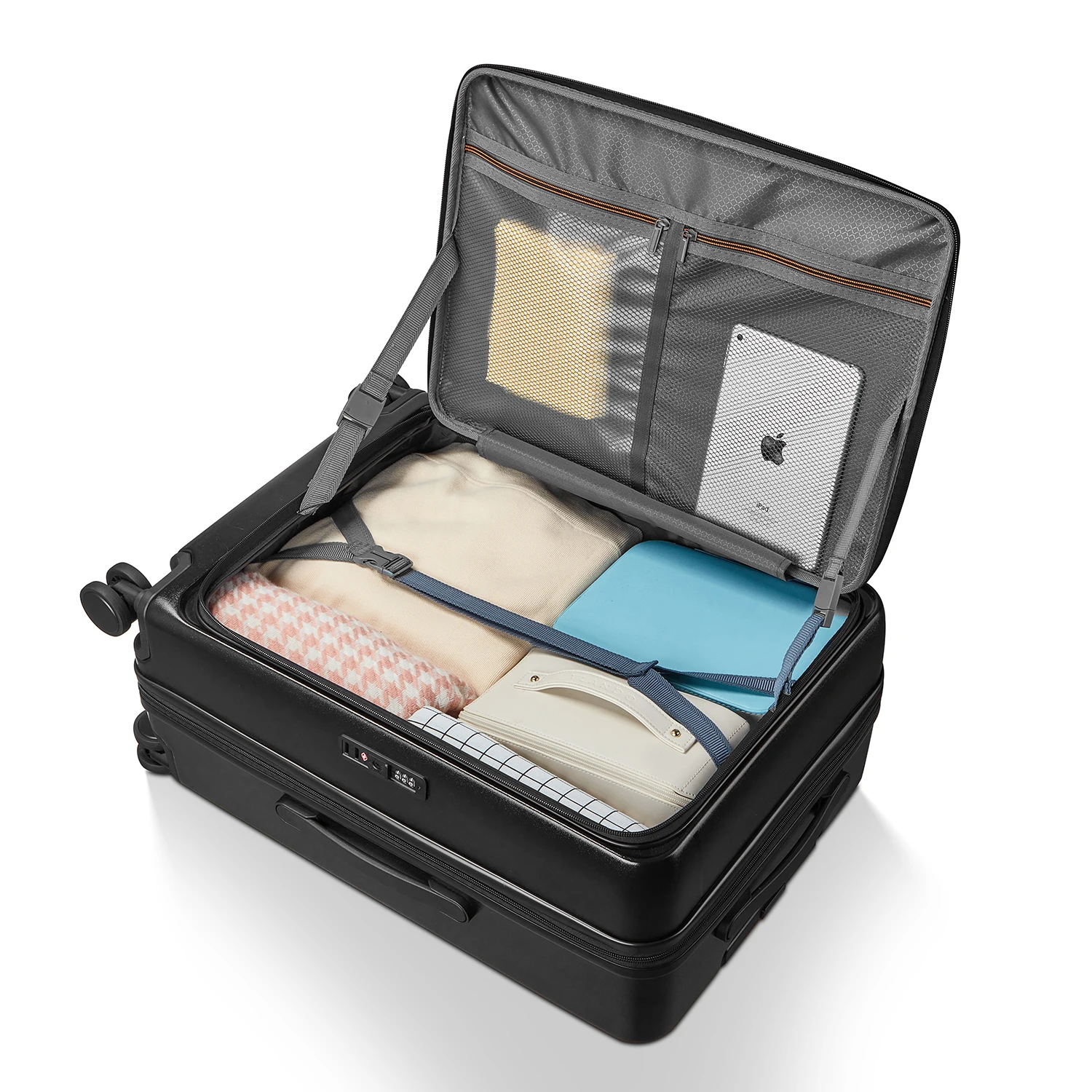 front opening  suitcase  with extension luggage travel bags  sets  for outdoor travel cabin luggage trolley case