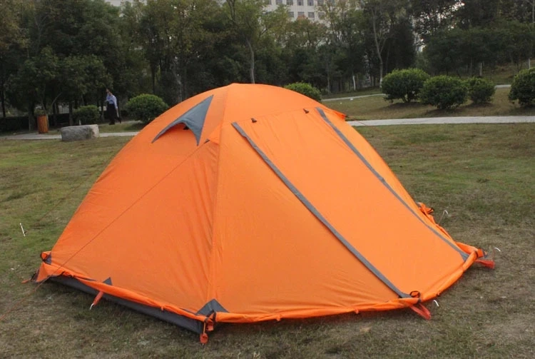 2-3 Persons Winter Tent with Snow Skirt Big Rain Proof Professional Camping Hiking Tent Wind Shelter