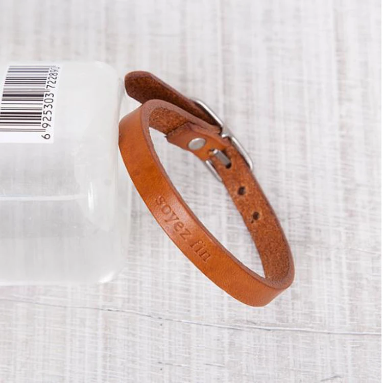 New Design Soft genuine leather custom Hand Belt Hand Ring  bracelet