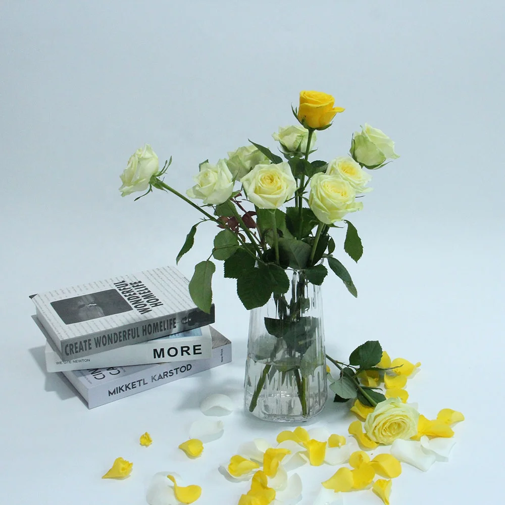 Competitive Price Home Wedding Decor Many Colors Flower Store Long Stem Natural Roses Fresh Cut Flowers