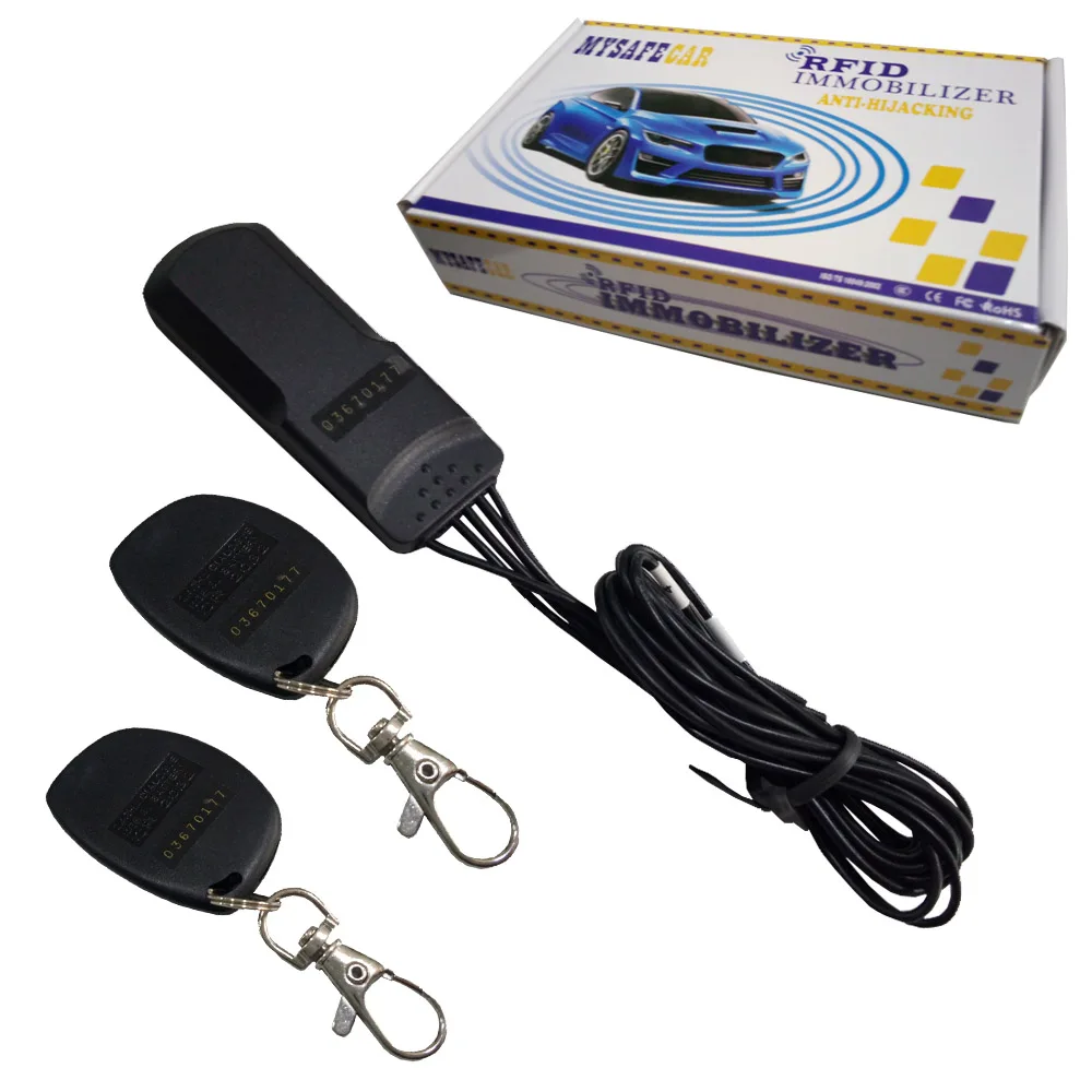 Auto Anti-hijacking Inmovilizador RFID 2.4 Ghz Black DC 12V Universal Car alarm system alarma para auto Car Immobilizer