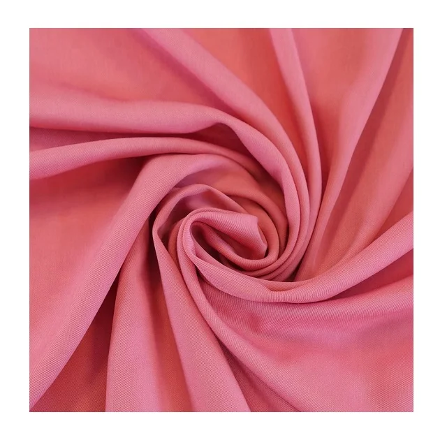 Widely Used Fresh Pink And Other Custom Color Dyed Twill Fabric