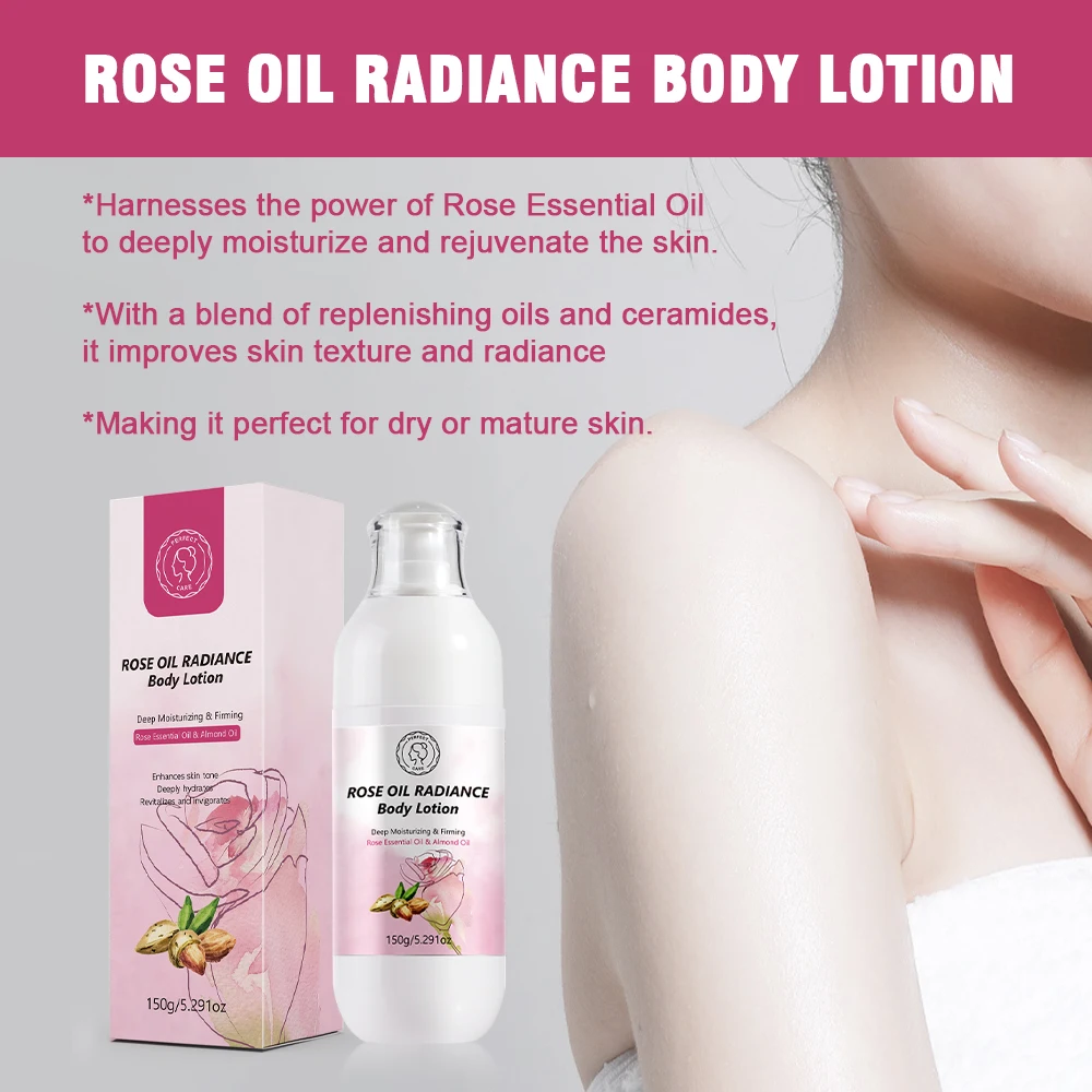 OEM ODM Wholesale Rose Body Lotion Natural Body Care Products Moisturizer Mist Emulsion Daily Moisturizing Body Milk