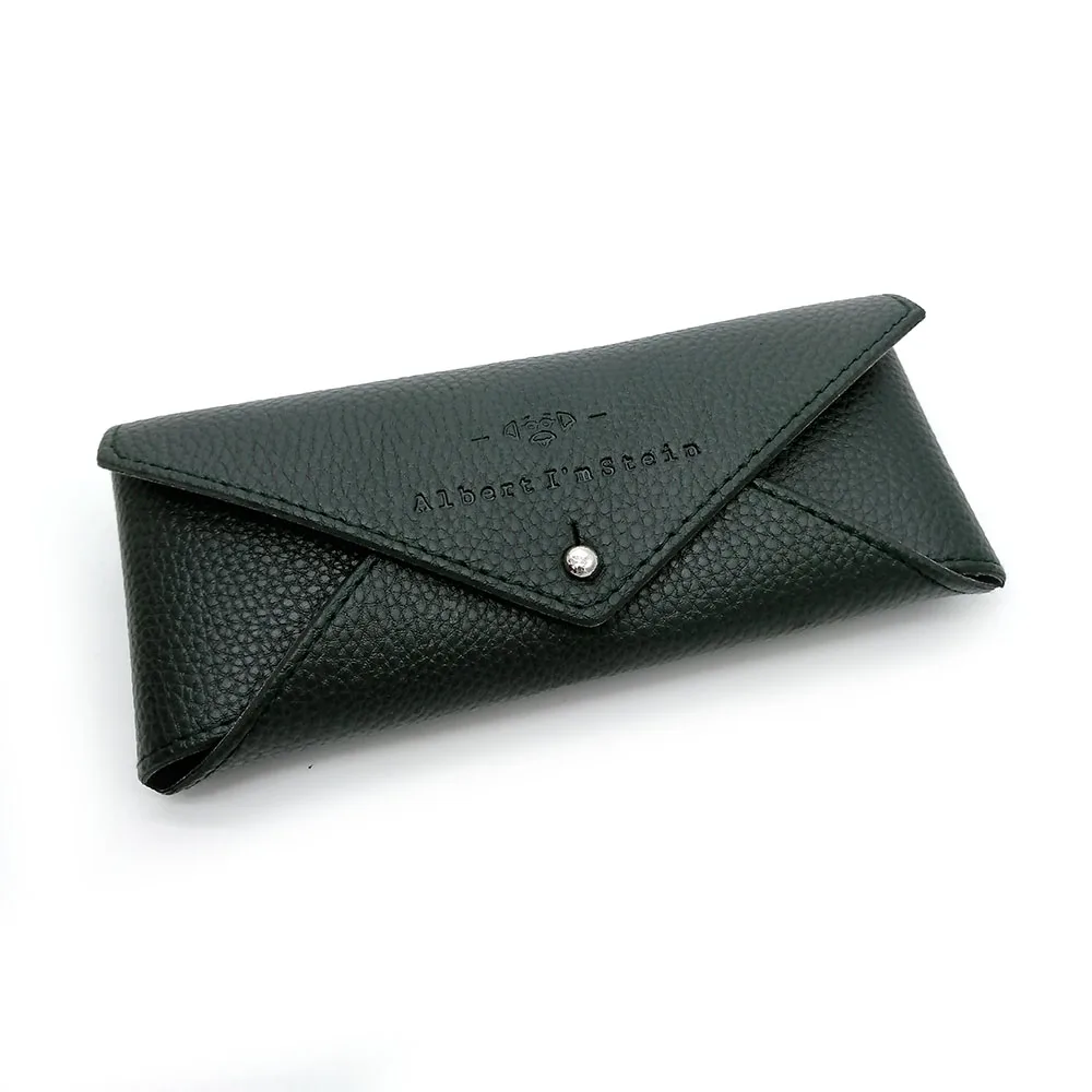 Handmade Travel Portable PU Leather Pouch Sunglasses Case Glasses Eyewear Protective Box Bag