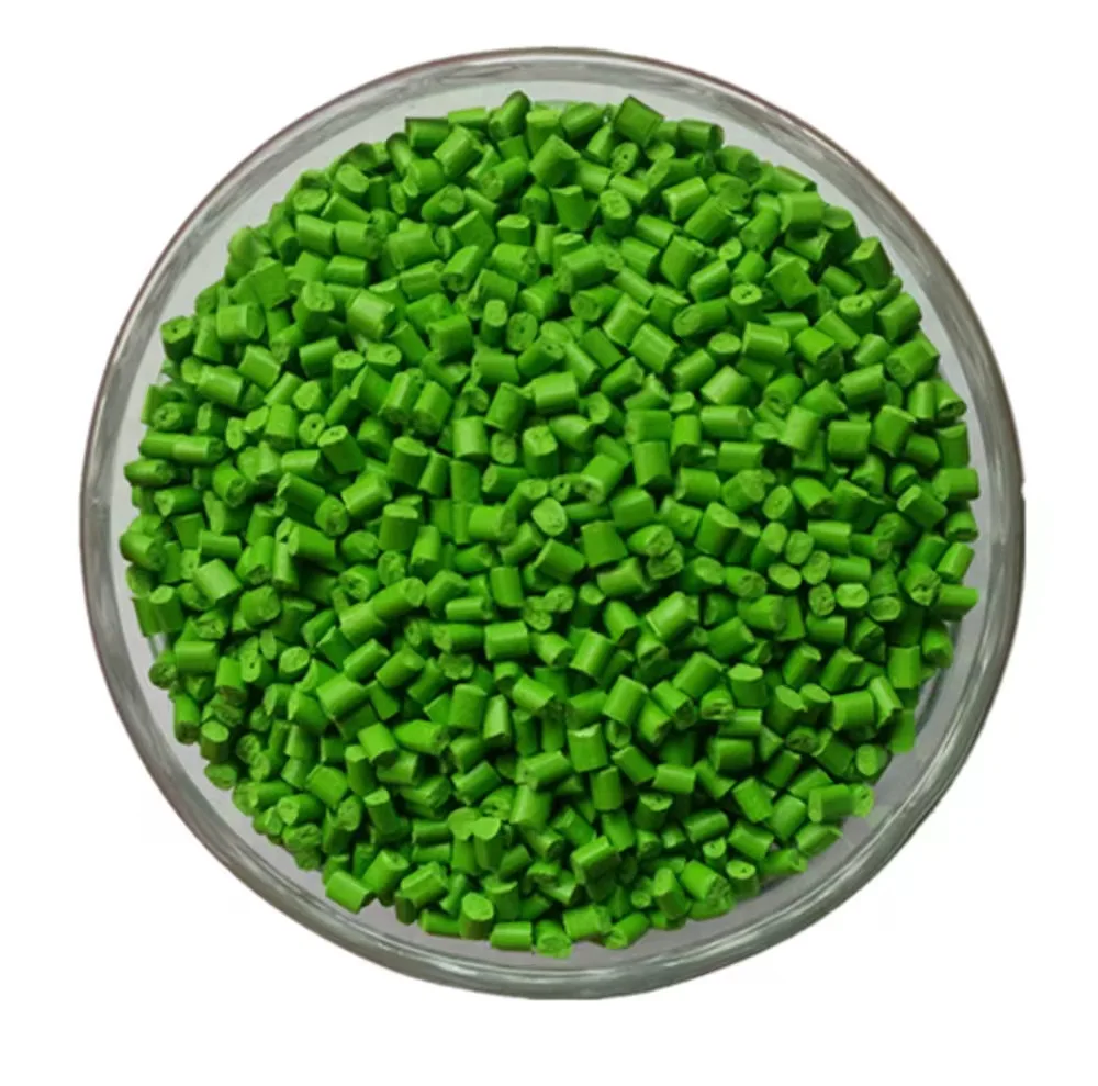 CUSTOMIZED Green Masterbatch PE / PP / PS / ABS / PVC/ PC / PA / PET / PU / EVA Color Masterbatch for Plastic
