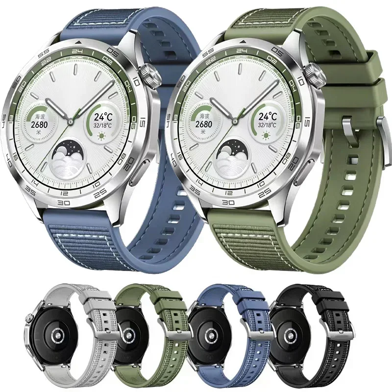 CAOWTAN Sport Bracelet  Correa Accessory for Huawei Watch strap GT4 22mm Band Silicone Strap Smart Watch Wrist Loop Watchband