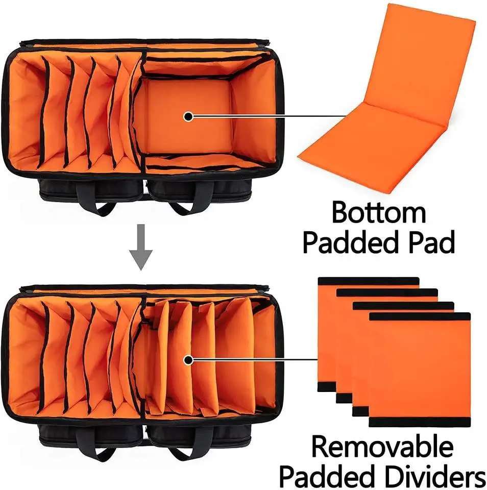 Custom DJ Cable Bag Travel Gig File Bag for DJ Gear music instruments bags and cases