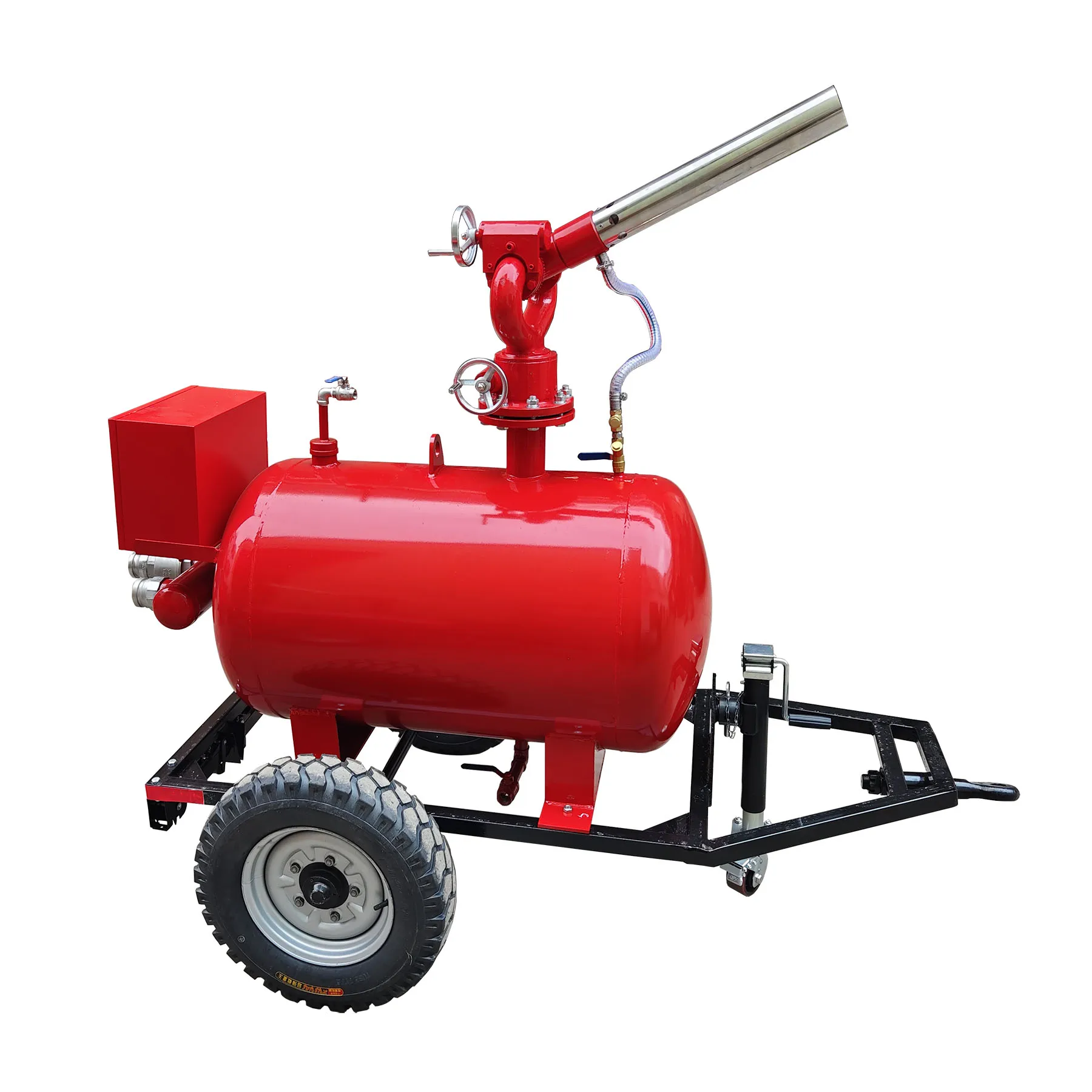 Fire Foam Trailer With Foam Monitor, Mobile Foam Tank Fire System