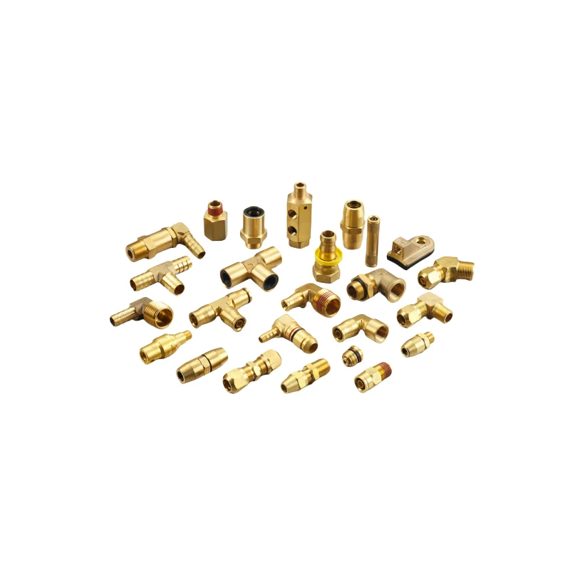 Brass Compression Fittings 45 Degree Male Elbow - NPTF Male, DOT Approved, Compatible with Copper Tubes