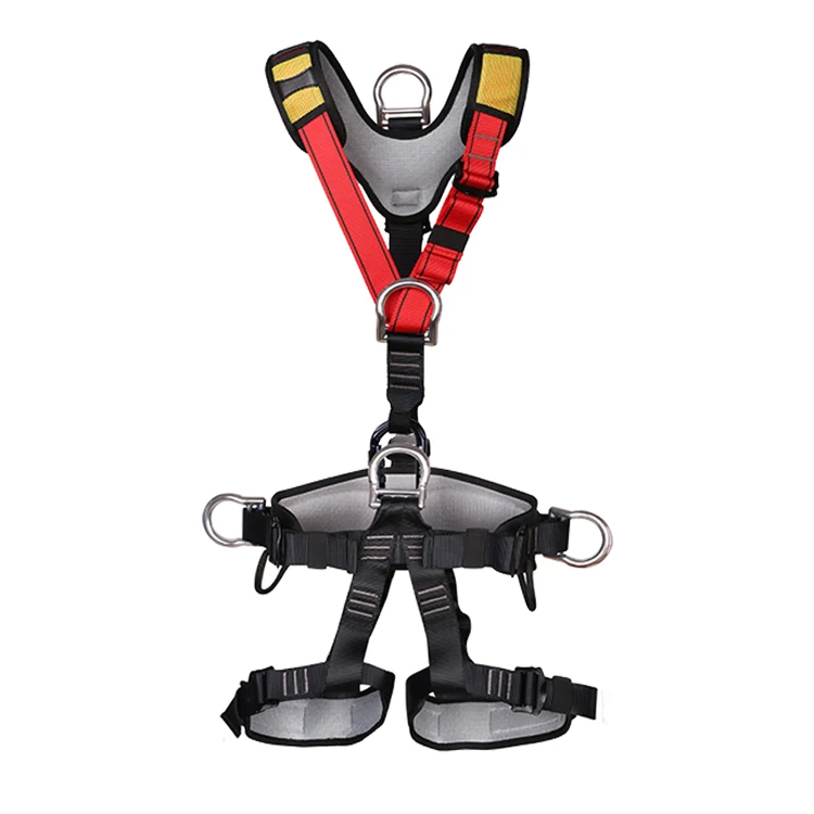 
Customized high load-bearing full body safety harness for mountaineering and rock climbing rescue 