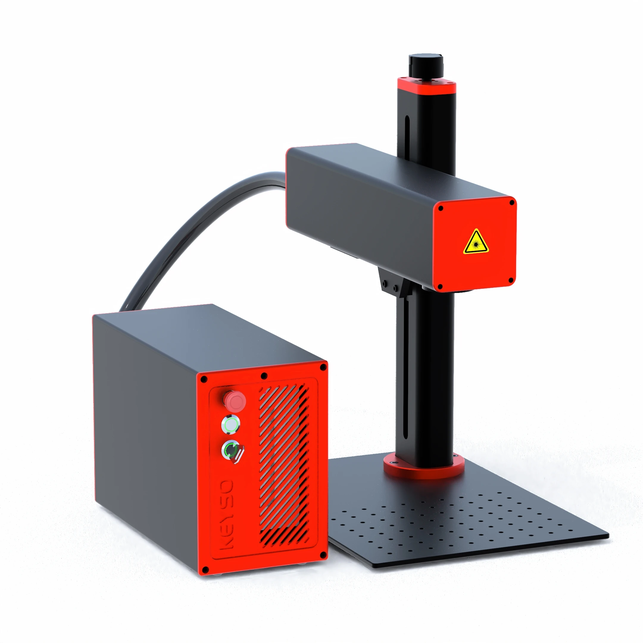 KS30 30W MOPA Fiber Laser Marking Machine for Metal Engraving and Stainless Steel Color Marking Powerful Split Model