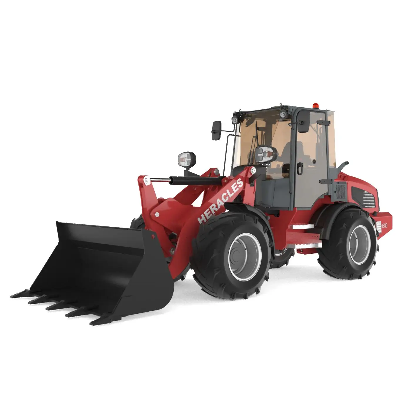 Shandong Heracles H580 3 5-тонный компактный дизельный Многофункциональный сочлененный садовый мини-колесный погрузчик