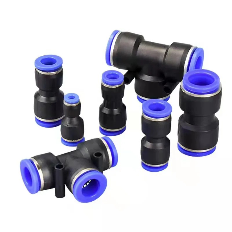 Pneumatic Component Parts Quick Connecting Tube Fittings Brass Pneumatic Connector, Quick Connect Pneumatic Fittings