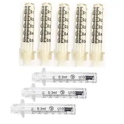 Filler Disposable Sterile Pen Ampoule Head  0.3ml  0.5ml Ampoules For Pen