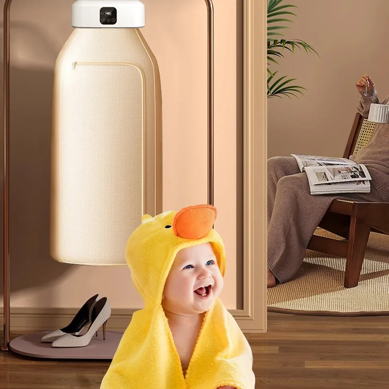 Hanging Remote Control Foldable Mini Portable Steam Cabinet Heating Electric Compact Clothes Dryers