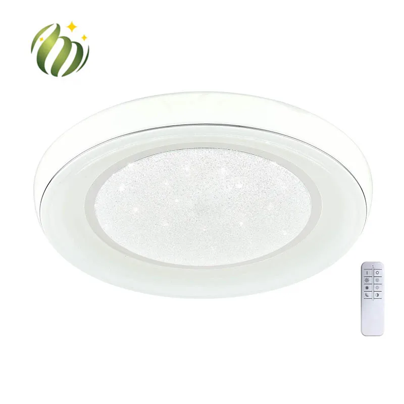 Indoor Remote Control Energy Saving Ceiling Lamp Living Room Lights Plastic Ceiling Lamps With Sensor