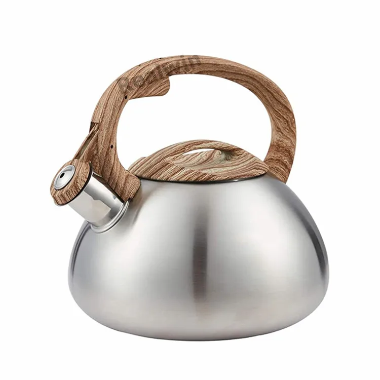 Realwin New Design Granite Marble Color Painting Stainless Steel Whistling Tea Pot Whistle Kettle