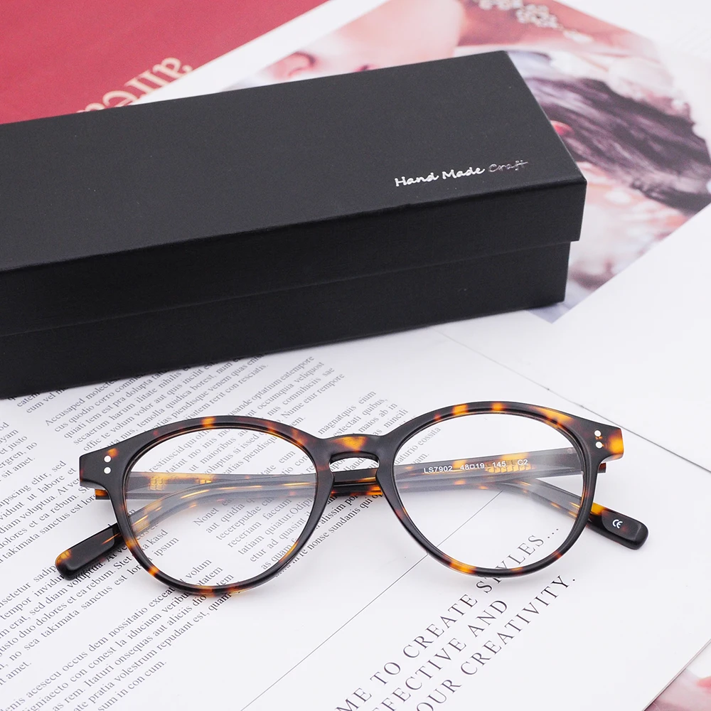 Nice design made in Shenzhen high quality Japanese designer acetate optical frame eyeglasses