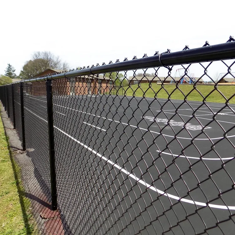 black vinyl plastic PVC coated galvanized chain link fence for the US market