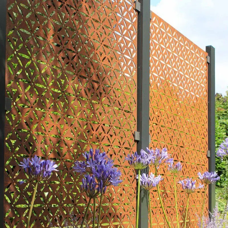 gold divider hand-painted wooden screen room divider indoor metal screen