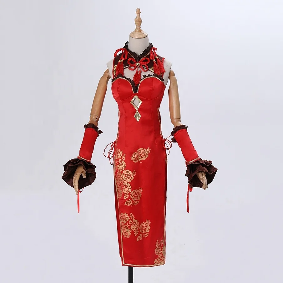 Женский сексуальный костюм токисаки Куруми Чонсам из аниме косплей свидание прямая трансляция