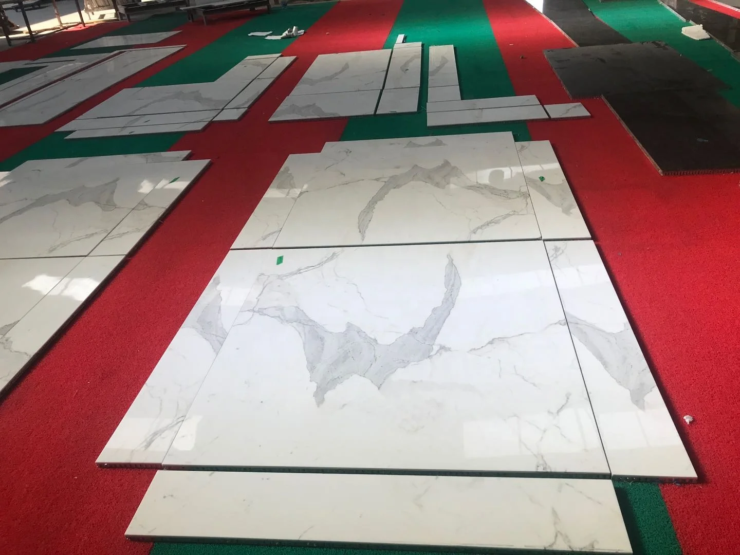 Calacatta Gold Wall Stone Aluminum Honeycomb Natural Stone Marble Cladding Panels for TV Wall