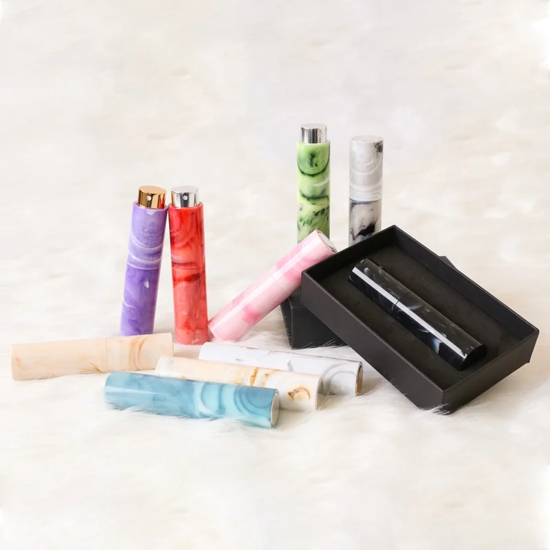 Colorful travel portable 10ml mini perfume atomizer refillable cologne pump spray bottle
